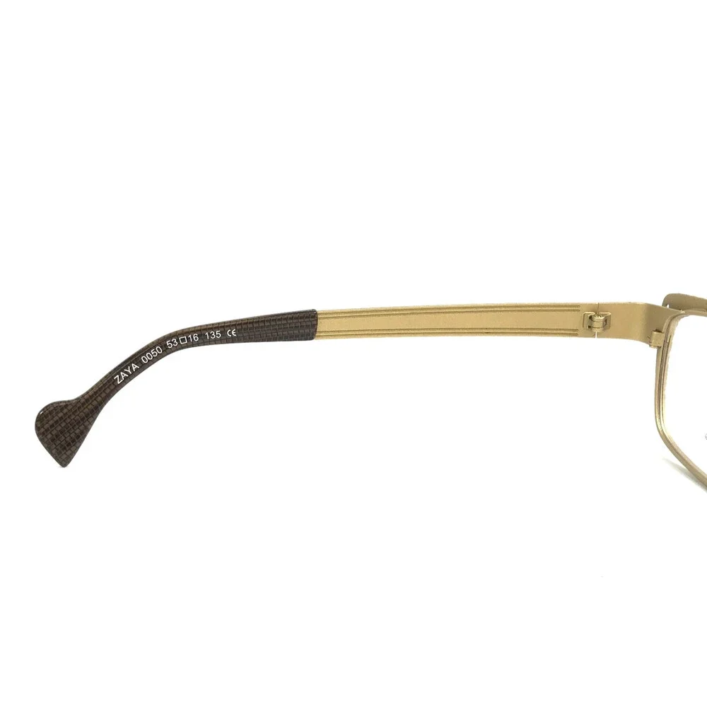 BOZ Eyeglasses Frames ZAYA 0050 Black Gold Cat Eye Full Rim 53-16-135